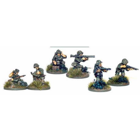 Equipos USMC bazuka, francotirador y lanzallamas. Bolt Action.