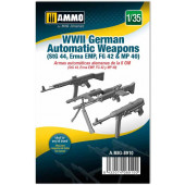 WWII German Automatic Weapons (StG 44, Erma EMP, FG 42 & MP 40).