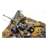 British Airborne Six Pounder AT Gun. Bolt Action.