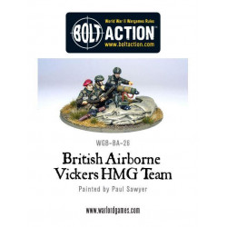 Equipo británico Airborne Vickers MMG. Bolt Action.