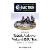 Equipo británico Airborne Vickers MMG. Bolt Action.