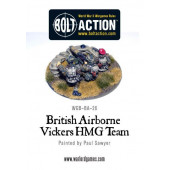 Equipo británico Airborne Vickers MMG. Bolt Action.