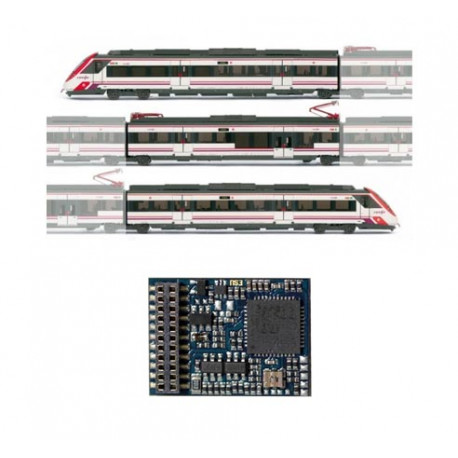 Decoder 21 pins para la 7700 RENFE. ESU ER301/7700