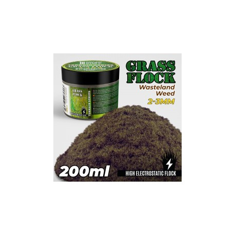 Electrostatic Grass 2-3mm . Wasteland grass. 200ml.