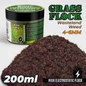 Electrostatic Grass 4-6mm . Wasteland grass. 200ml.