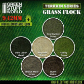 Electrostatic Grass 9-12mm . Brown moor grass. 200ml.