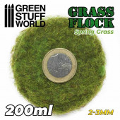 Electrostatic Grass 2-3mm . Spring grass. 200ml.