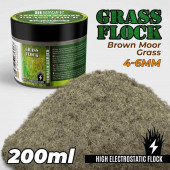 Electrostatic Grass 4-6mm . Brown moor grass. 200ml.