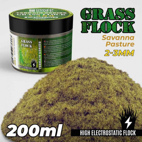 Electrostatic Grass 2-3mm . Savanna pasture. 200ml.