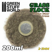 Electrostatic Grass 2-3mm . Brown moor grass. 200ml.