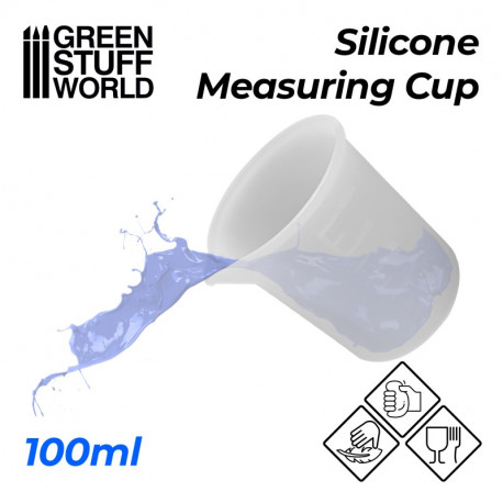 Flexible silicone cup, 100ml.