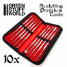 Sculpting Tools - Carvers (x10) with case .