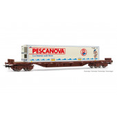 RENFE 4-axle stake wagon, Pescanova.