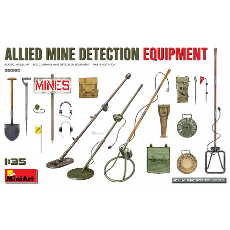 Allied mine detection equipment.