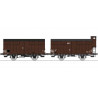 Set of 2 open wagons, SNCF.