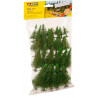 Model spruce trees.