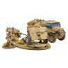 8th Army 25 pounder Light Artillery, Quad & Limber. Bolt Action.