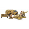 8th Army 25 pounder Light Artillery, Quad & Limber. Bolt Action.