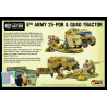 8th Army 25 pounder Light Artillery, Quad & Limber. Bolt Action.