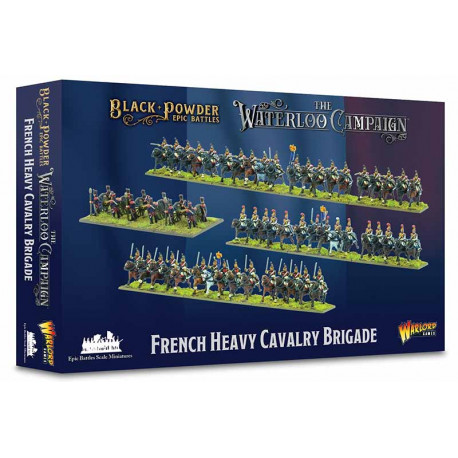 Brigada de caballería pesada francesa. Black Powder Epic Battles: Waterloo.