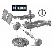 British 25 pdr Howitzer & Limber. Bolt Action.