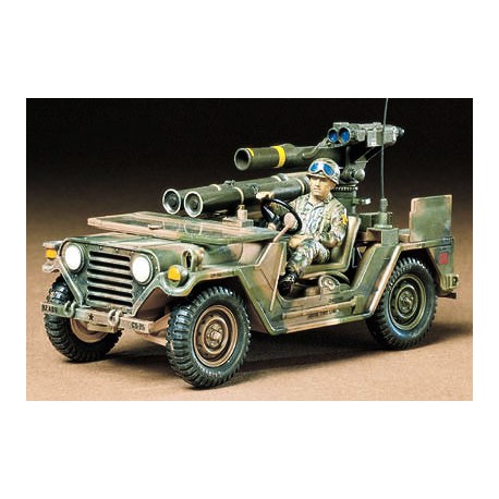 U.S. M151A2 with TOW missile launcher. TAMIYA 35125