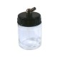 Glass paintcup for airbrush, 22ml.