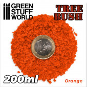 Tree bush clump foliage, Orange. 200ml.