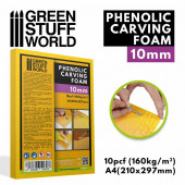 Phenolic carving foam 10 mm A4.