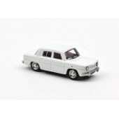 Renault 8, white.