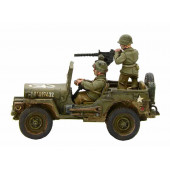 Jeep del ejército de EE. UU. Con 30 Cal MMG. Bolt Action.