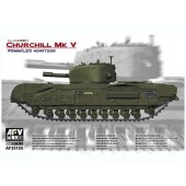 Churchill Mk V 95 mm/L23 Howitzer. AFV CLUB 35155