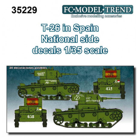 Decal set: T-26 in Spain.