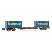 MMC container wagon, RENFE. "Contenemar".