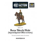 Baron Nishi, oficial imperial japonés a caballo. Bolt Action.