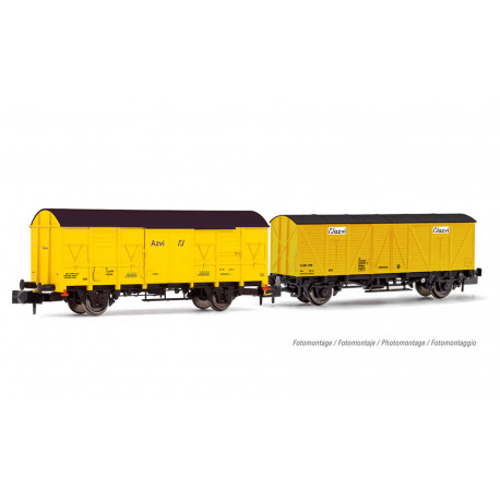 2-unit set of J2 and J3 wagons, AZVI.