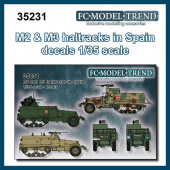 Decal set: M3 and M2 half track in Spain.