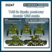 Decal set: T-26 in Spain, post-1938.