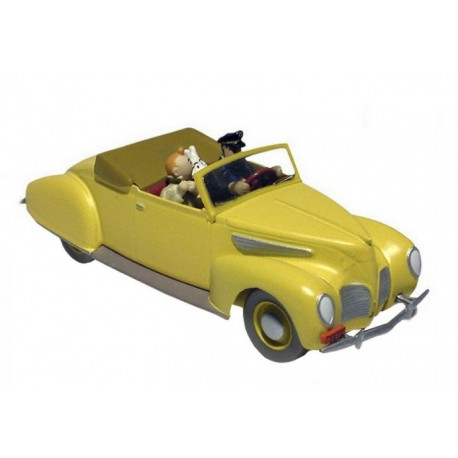 TINTIN. Tintin and Haddock in the Lincoln Zephyr.