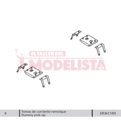 Tomas de corriente remolque para Ferrobus 591 RENFE.