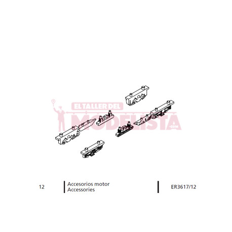 Accesorios motor para Ferrobus 591 RENFE.