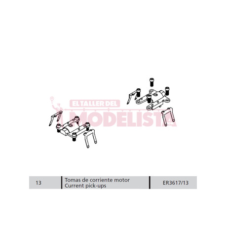 Accesorios motor para Ferrobus 591 RENFE.