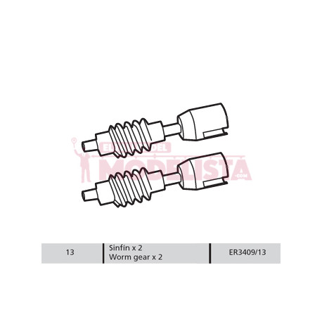 Worm gear (x2). Alaris.