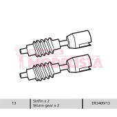 Worm gear (x2). Alaris.