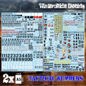 Waterslide Decals - Only Numbers.