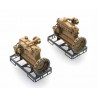 Industrial diesel engine transport pallet (x2).