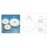 Engranajes de 9,5 mm y 17 dientes (x10). RB 012-17