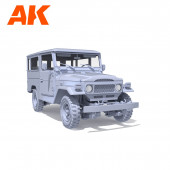 Toyota FJ43 SUV with hard top.