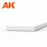 Styrene strip 0,75 X 5 mm.