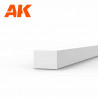 Styrene strip 1,5 X 2 mm.